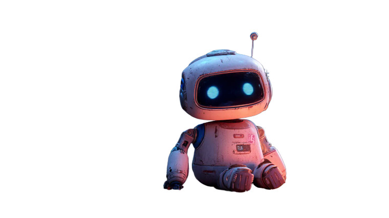 Emotional Companion Robot Vinyl Car Decal Sticker – Waterproof & UV-Resistant 8"
