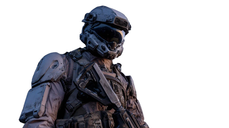 Futuristic Space Soldier V3 Vinyl Car Decal Sticker – Waterproof & UV-Resistant 8"