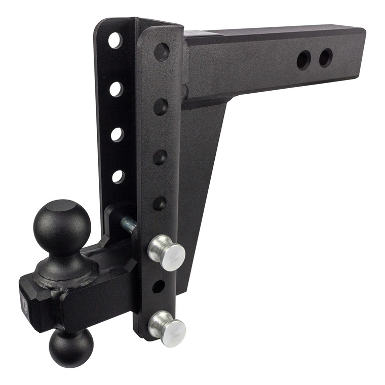 Heavy-Duty Bulletproof Hitches | 22,000 lb Gross Trailer Weight | Lockable | Adjustable 8" Drop/Rise