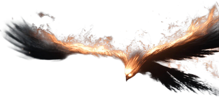 Fiery Phoenix Vinyl Car Decal Sticker – Waterproof & UV-Resistant 8"