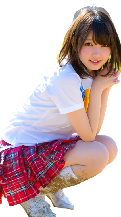 Japanese School Girl V6 Vinyl Car Decal Sticker – Waterproof & UV-Resistant 8"