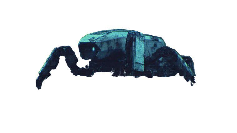 Abandoned Harvester Robot Vinyl Car Decal Sticker – Waterproof & UV-Resistant 8"