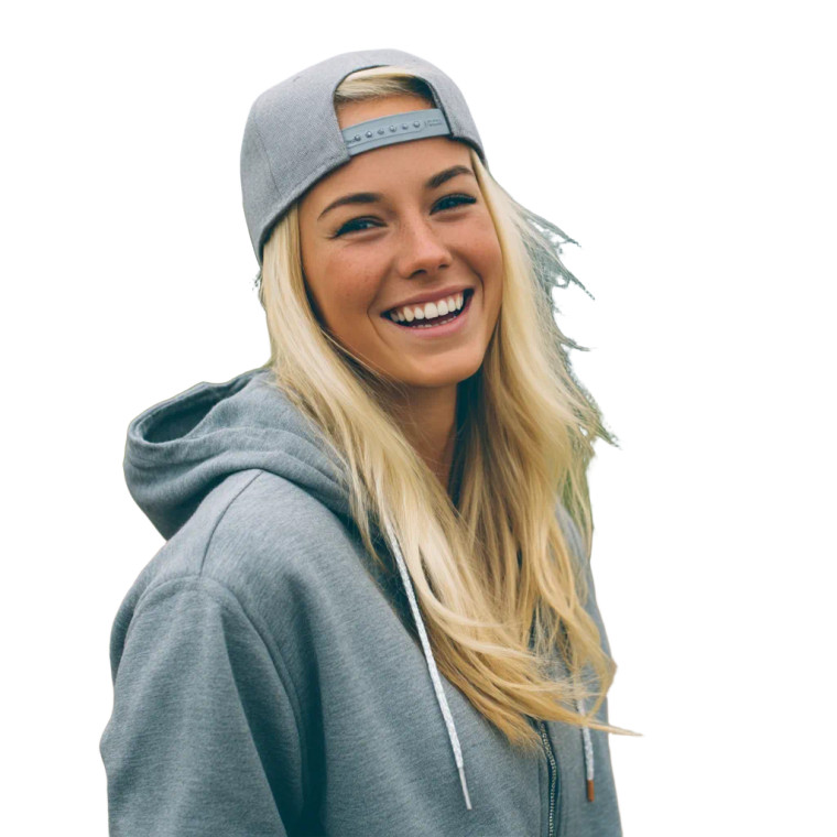 Athletic Blonde Woman V6 Vinyl Car Decal Sticker – Waterproof & UV-Resistant 8"