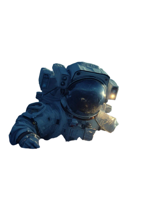 Floating Astronaut V17 Vinyl Car Decal Sticker – Waterproof & UV-Resistant 8"