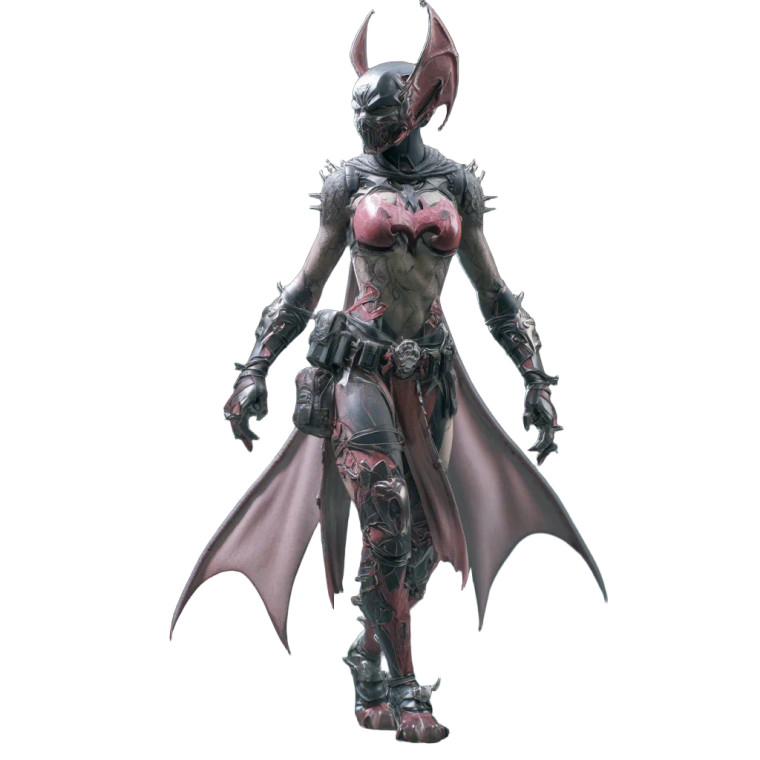 Bat Warrior Vinyl Car Decal Sticker – Waterproof & UV-Resistant 8"