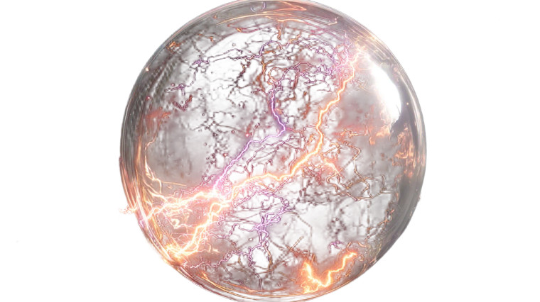 Lightning Sphere Vinyl Car Decal Sticker – Waterproof & UV-Resistant 8"