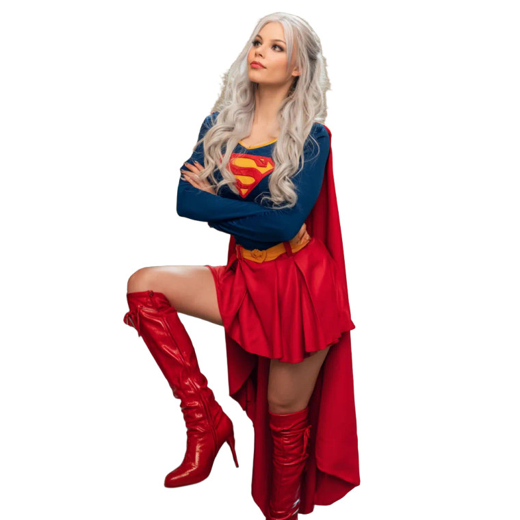 Supergirl In Museum Vinyl Car Decal Sticker – Waterproof & UV-Resistant 8"