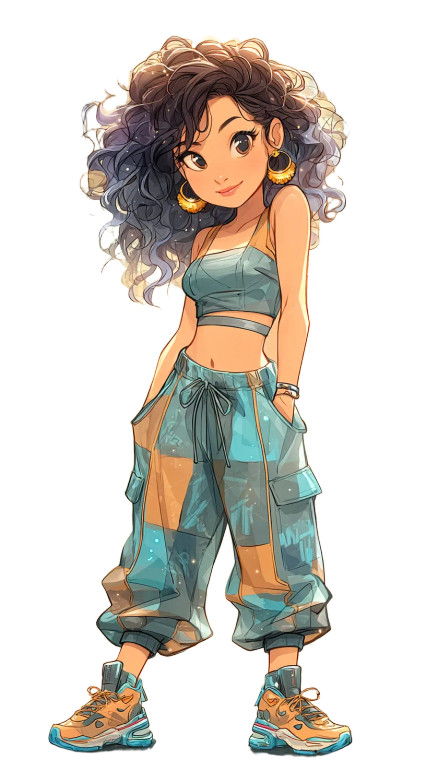 Cyberpunk African Woman Vinyl Car Decal Sticker – Waterproof & UV-Resistant 8"