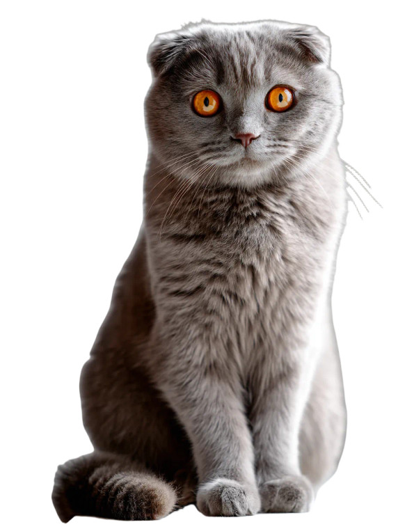 Scottish Fold Cat Vinyl Car Decal Sticker – Waterproof & UV-Resistant 8"