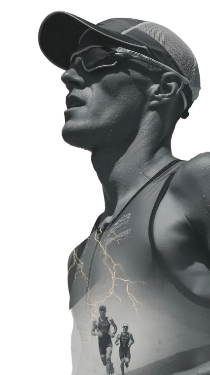 Triathlon Athlete Poster Vinyl Car Decal Sticker – Waterproof & UV-Resistant 8"