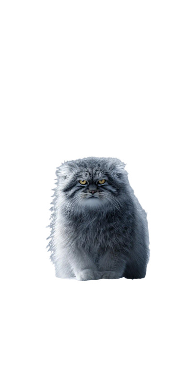 Fluffy Dictator Cat Vinyl Car Decal Sticker – Waterproof & UV-Resistant 8"