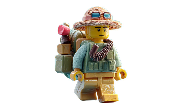 Lego Minifigure Showcase Vinyl Car Decal Sticker – Waterproof & UV-Resistant 8"