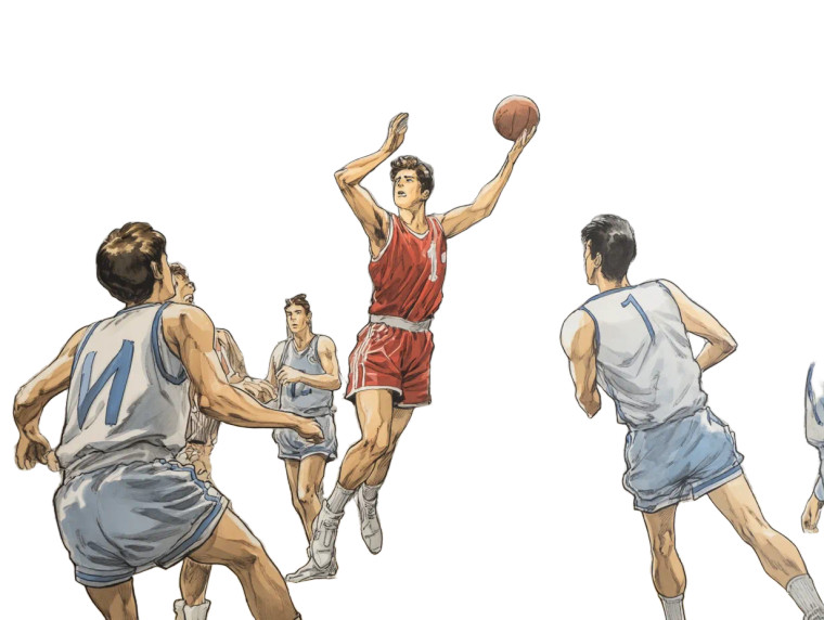 Basketball Player Dunking Vinyl Car Decal Sticker – Waterproof & UV-Resistant 8"