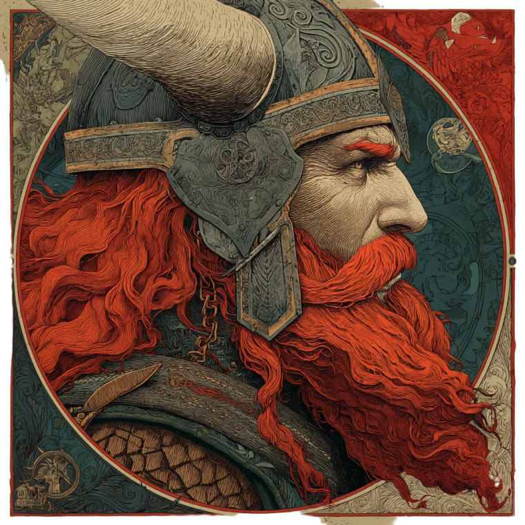 Viking Warrior V16 Vinyl Car Decal Sticker – Waterproof & UV-Resistant 8"