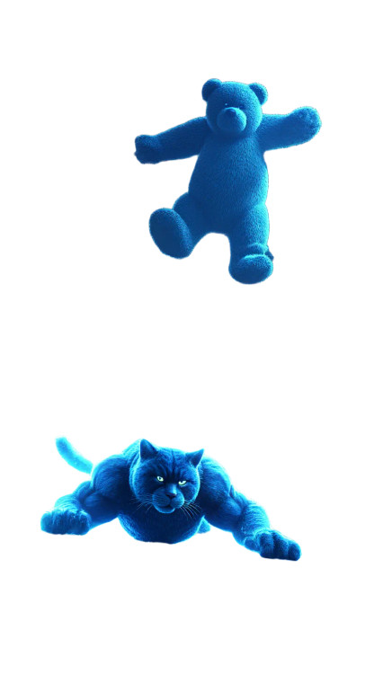 Giant Blue Tabby Cat Vinyl Car Decal Sticker – Waterproof & UV-Resistant 8"