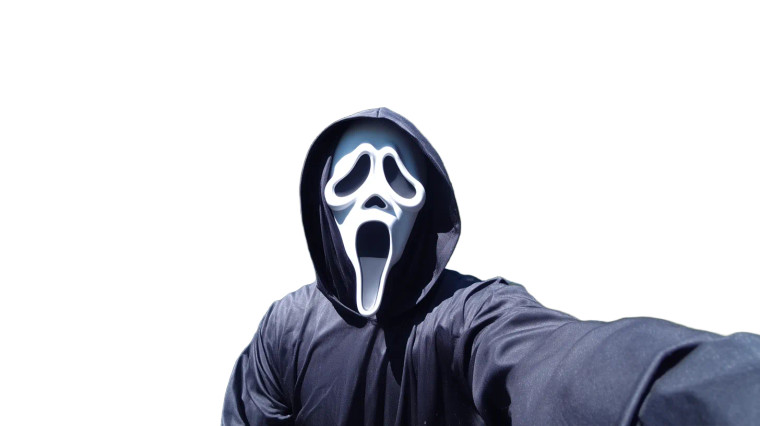 Ghostface Selfie Vinyl Car Decal Sticker – Waterproof & UV-Resistant 8"