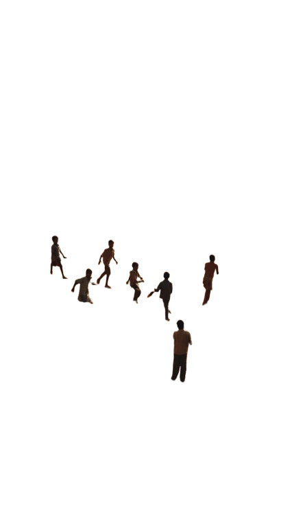 Children Playing Vinyl Car Decal Sticker – Waterproof & UV-Resistant 8"