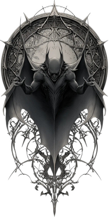 Gothic Vampire Art Vinyl Car Decal Sticker – Waterproof & UV-Resistant 8"