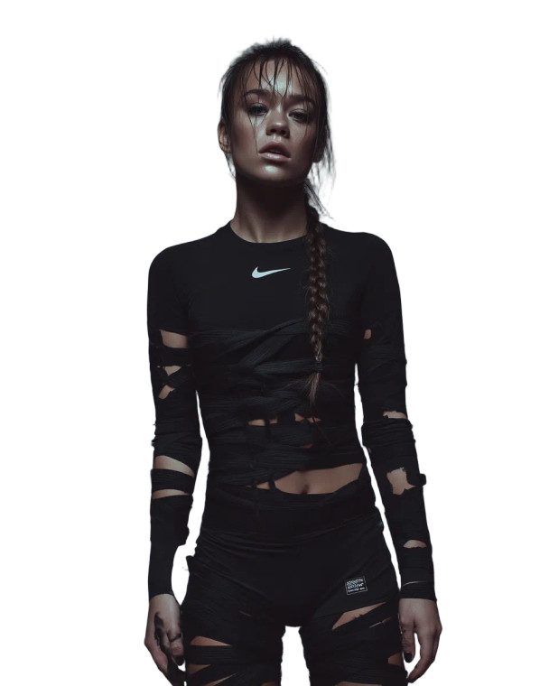 Fitness Model Nike Vinyl Car Decal Sticker – Waterproof & UV-Resistant 8"