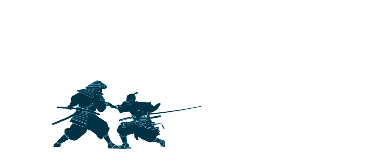 Samurai Vs Ninja V2 Vinyl Car Decal Sticker – Waterproof & UV-Resistant 8"