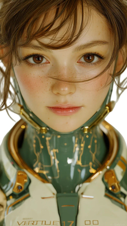 Futuristic Ai Qina Vinyl Car Decal Sticker – Waterproof & UV-Resistant 8"