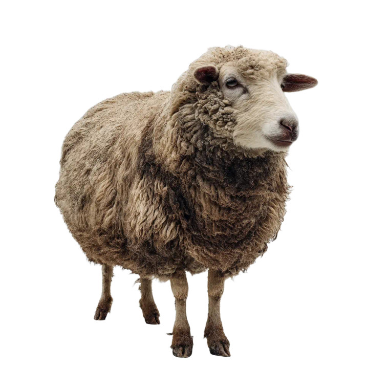 Dirty Sheep Vinyl Car Decal Sticker – Waterproof & UV-Resistant 8"