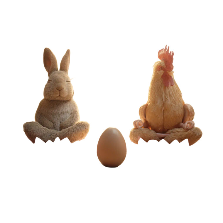 Meditating Garden Creatures Vinyl Car Decal Sticker – Waterproof & UV-Resistant 8"