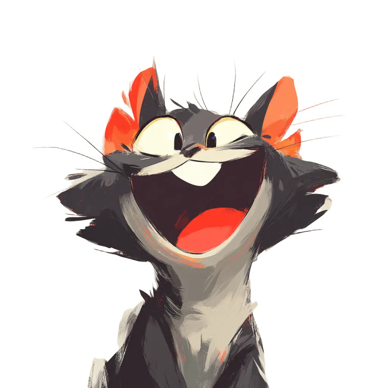 Happy Cat Vinyl Car Decal Sticker – Waterproof & UV-Resistant 8"