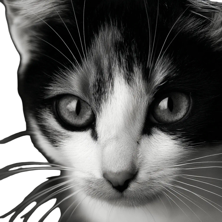 Calico Cat Close-Up Vinyl Car Decal Sticker – Waterproof & UV-Resistant 8"