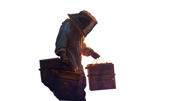 The Beekeeper Vinyl Car Decal Sticker – Waterproof & UV-Resistant 8"