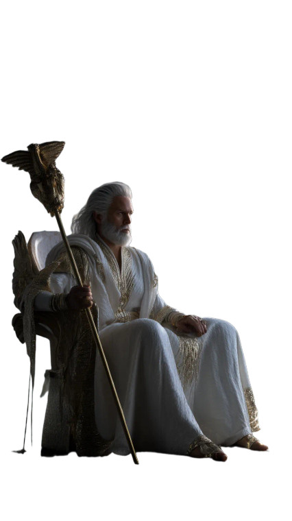 Zeus On Throne V15 Vinyl Car Decal Sticker – Waterproof & UV-Resistant 8"