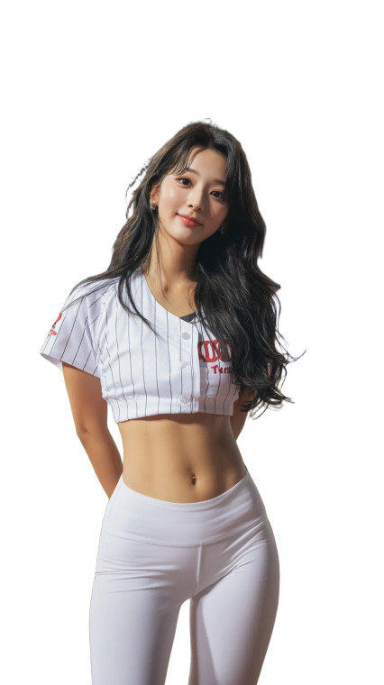 Cheerleader And Mascot V2 Vinyl Car Decal Sticker – Waterproof & UV-Resistant 8"