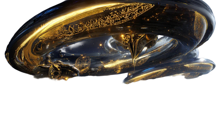 Alien Spaceship Armada Vinyl Car Decal Sticker – Waterproof & UV-Resistant 8"