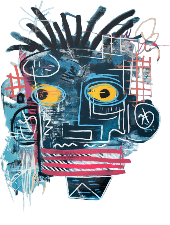 Graffiti-Style Portrait Vinyl Car Decal Sticker – Waterproof & UV-Resistant 8"