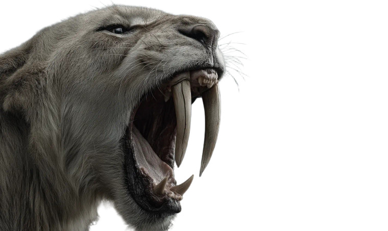 Saber Tooth Dawn Vinyl Car Decal Sticker – Waterproof & UV-Resistant 8"