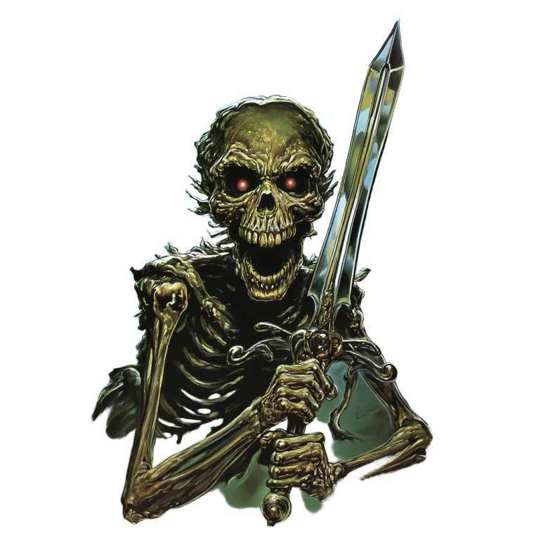 Skeleton Warrior V34 Vinyl Car Decal Sticker – Waterproof & UV-Resistant 8"