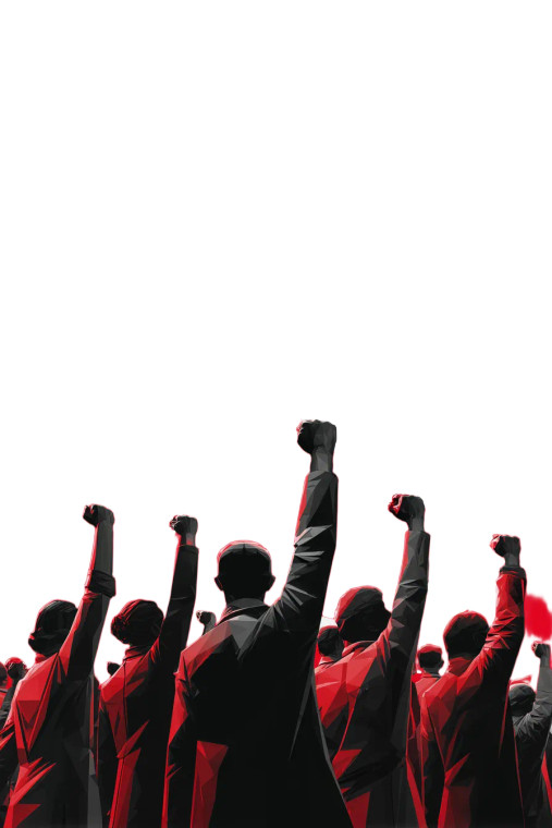 Raised Fists Group Vinyl Car Decal Sticker – Waterproof & UV-Resistant 8"