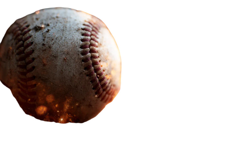 Flaming Baseball Portrait Vinyl Car Decal Sticker – Waterproof & UV-Resistant 8"