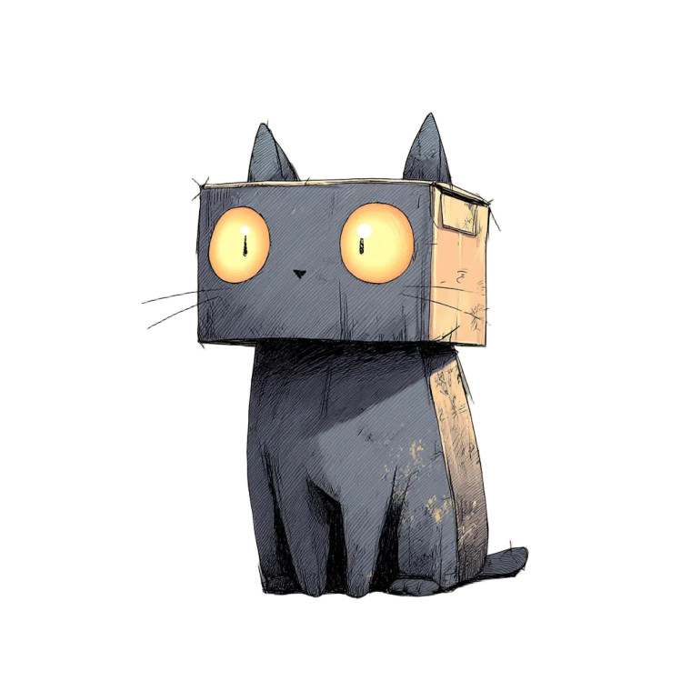 Fantasy Cat Vinyl Car Decal Sticker – Waterproof & UV-Resistant 8"