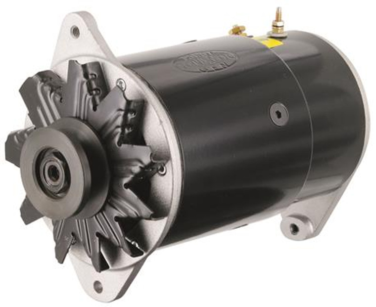 Powermaster PowerGEN GM Long Style Alternator | 90 Amp | 1 Wire Operation | V-Belt Pulley | Heavy Duty Regulator