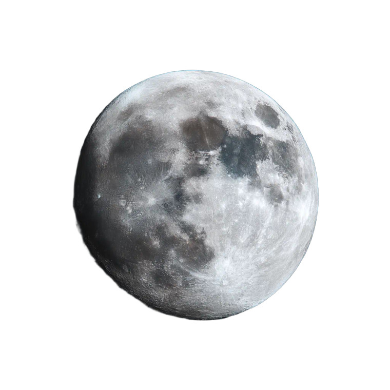 Full Moon Vinyl Car Decal Sticker – Waterproof & UV-Resistant 8"