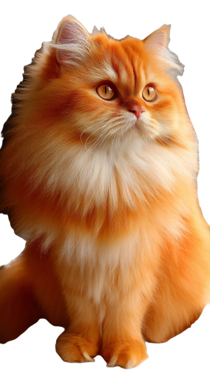 Fluffy Persian Cat Vinyl Car Decal Sticker – Waterproof & UV-Resistant 8"