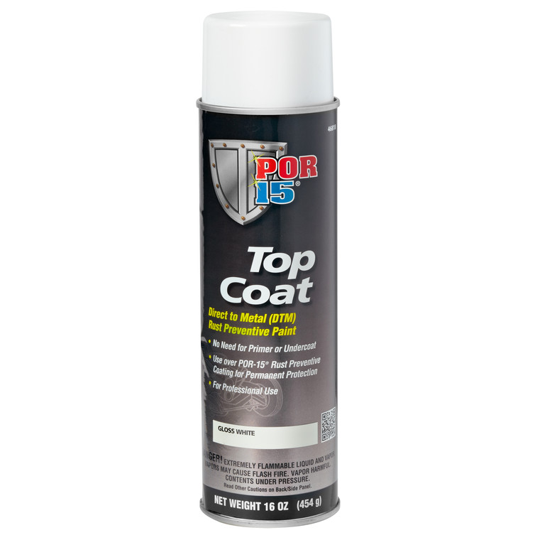 Pro 15 Gloss White Aerosol Paint | Prevent Rust on Storage Tanks, Machinery & Steel Doors | 16oz