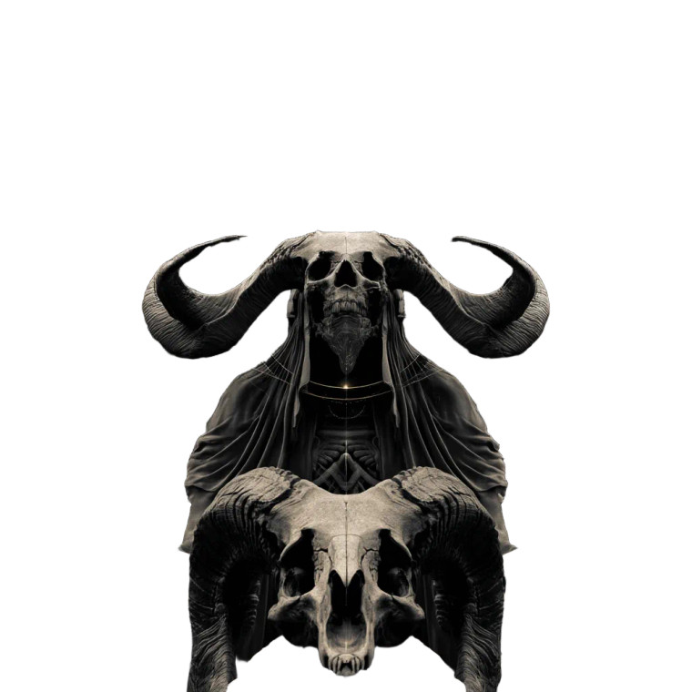 Dark Deity Offering Vinyl Car Decal Sticker – Waterproof & UV-Resistant 8"