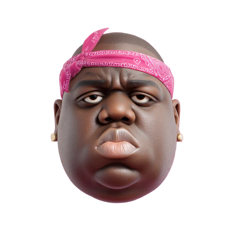 Biggie Smalls Headshot Vinyl Car Decal Sticker – Waterproof & UV-Resistant 8"