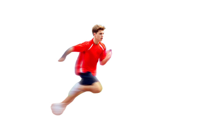 Sprinting Athlete V2 Vinyl Car Decal Sticker – Waterproof & UV-Resistant 8"