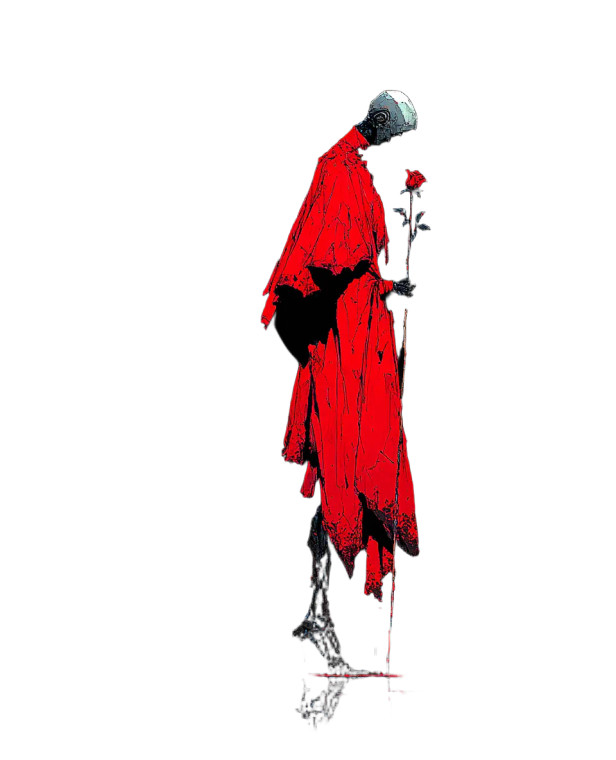 Dancing Red Cape Vinyl Car Decal Sticker – Waterproof & UV-Resistant 8"