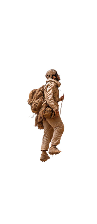 Climber On Cliff Vinyl Car Decal Sticker – Waterproof & UV-Resistant 8"