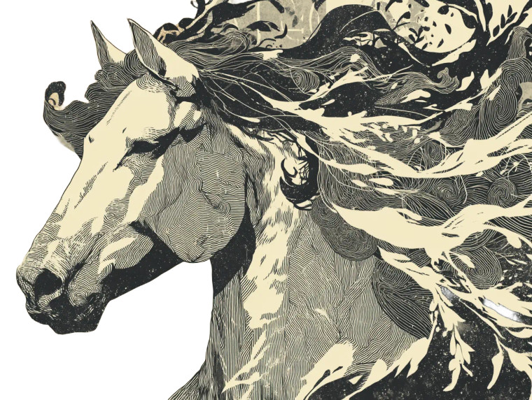 Horse Vinyl Car Decal Sticker – Waterproof & UV-Resistant 8"