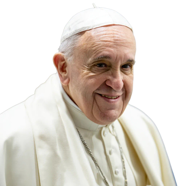 Pope Francis Smiling Vinyl Car Decal Sticker – Waterproof & UV-Resistant 8"